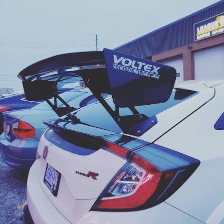 Vortex 5 Style Carbon Fiber Rear Spoiler – Honda Civic Type R FK8 (2017–2021)