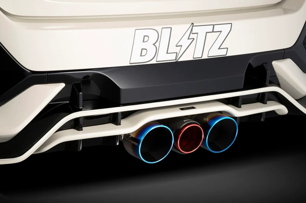 Blitz Style Carbon Fiber Rear Diffuser – Honda Civic Type R FK8 ( 2017 TO 2021 )