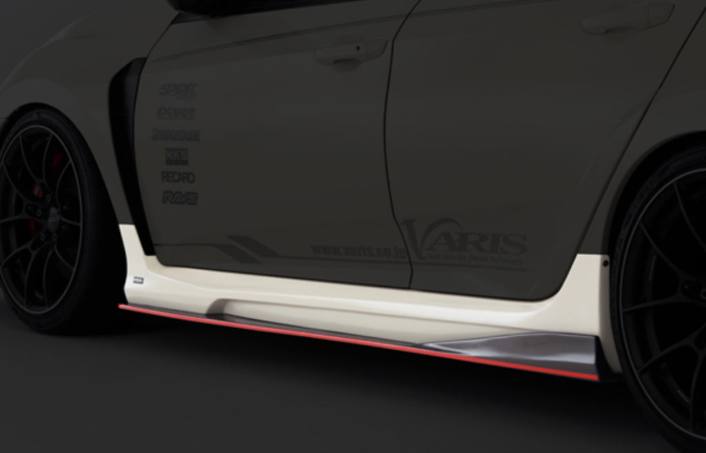Varis-2 Style Carbon Fiber Side Skirts – Honda Civic Type R FK8 (2017–2021)