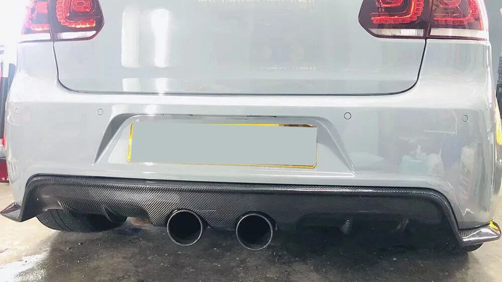 Carbon Fiber Rear Diffuser - Volkswagen MK6 Golf R ( 2009 - 2012 )