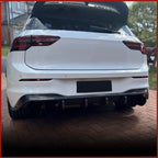 Carbon Fiber Rear Diffuser - Volkswagen Golf MK8 Golf R / R Line ( 2020+ )