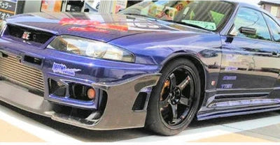 GD Style Carbon Fiber Front Bumper Canard – Nissan Skyline R33 GTR (1993 - 1998)